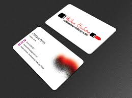 This allows them to fit into the plastic sleeves in which they are stored. Beauty Makeup Idea Best Makeup Artist Business Cards