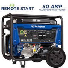 Westinghouse igen4500 vs champion power equipment 100573. Westinghouse Wgen9500 Heavy Duty Portable Generator 9500 Rated Watts 12500 Peak Watts Gas Powered Electric Start Transfer Switch Rv Ready Carb Compliant Blue Amazon Ca Patio Lawn Garden