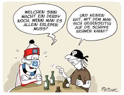 Unlike hsv (a club who were a european champions cup winner in 1983) st pauli have enjoyed very little success on the field and currently play in bundesliga 2. Hsv Pauli Derby 2020 Von Feicke Sport Cartoon Toonpool