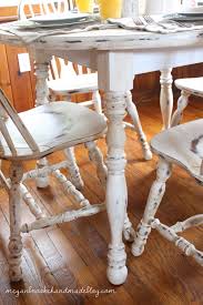How To Revamp Your Old Kitchen Table Using Chalk Paint Megan Brooke Handmade Old Kitchen Tables Chalk Paint Kitchen Table Antique Kitchen Table