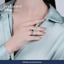 Amazon.com: Jewelili Enchanted Disney Fine Jewelry 14K Yellow Gold Over  Sterling Silver Cushion Created Emerald and Natural White Round Diamond  Accent Tinkerbell Star Ring, Size 5: Clothing, Shoes & Jewelry