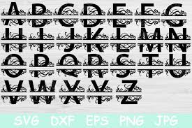 Download Split Monogram Split Letter Monogram Svg Alphabet Letter 477886 Cut Files Design Bundles