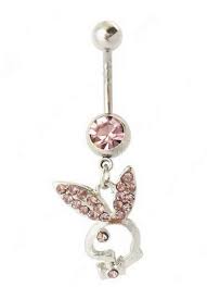 Rabbit Head Belly Button Ring Belly Button Rings Belly Button Piercing Ring