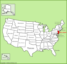 Your trip begins in the state of new jersey. New Jersey Location On The U S Map