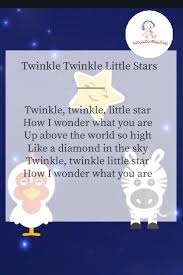 Lyrics Twinkle Twinkle Little Stars Nursery Rhymes Lyrics Kids Nursery Rhymes Nursery Rhymes Activities