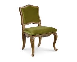 Velvet Upholstery And Carved Wood Trim Magnolia Home Flora Side Chair In Leaf Magnolia Home Furnishings Magnolia Homes Furniture