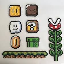 Super Mario Pearls Ironing Perler Beads Decoration In 2020 Pearl Beads Pattern Diy Perler Beads Perler Beads