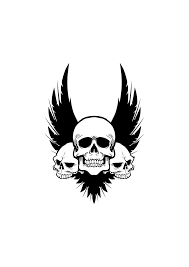 Download Skulls With Wings Free Svg File Svgheart Com