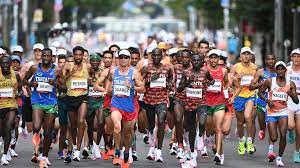 Leggendaria vittoria a piedi scalzi dell'atleta etiope abele bikila alle olimpiadi di roma del 1960 Wjxumqq2efwgbm