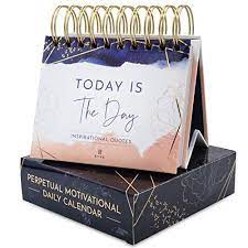 Ryve Daily Inspirational Quotes For Desk Flip Calendar Perpetual Calendar With Daily Motiva Flip Calendar Desk Accessories For Women Motivational Gifts
