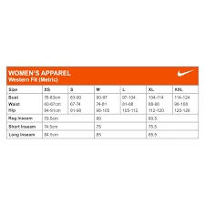 nike size chart womens rjm sports