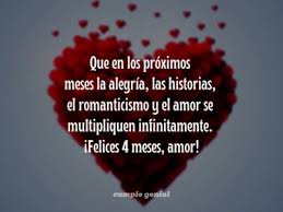 Hermosos mensajes para dedicar a tu novio, novia, a esa persona especial que tanto amas. Carta De 4 Meses De Novios Cumple Genial