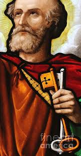 Stained glass window, St Peter Round Beach Towel by American School