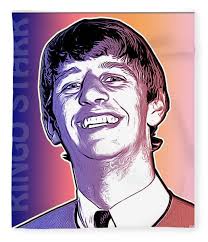 Ringo Starr Fleece Blankets for Sale