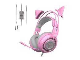 Somic g200 7.1 surround sound usb com fio gaming headset headset com microfone de redução de ruído cod. Somic G951s Headset Full Size Wired 3 5 Mm Jack Noise Isolating Pink Walmart Com Walmart Com