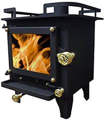 Amazon Com Cubic Grizzly Mini Wood Stove Cb 1210 Black Black Home Kitchen Wood Stove Mini Wood Stove Small Wood Burning Stove