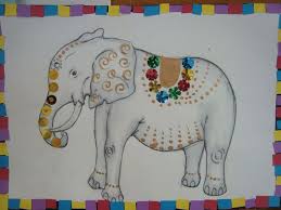Day 5 Dasara Elephant Crafts Elephant Crafts Indian Elephant Art Lotus Art