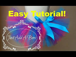 how to make an easy no sew tutu with satin ribbon waistband