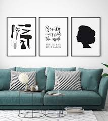 Hair Salon Wall Art Beauty Salon Decor Hairdressing Prints Etsy Salon Wall Art Salon Decor Beauty Shop Decor