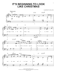 Tears in heaven by eric clapton. It S Beginning To Look Like Christmas Very Easy Piano Sheet Music