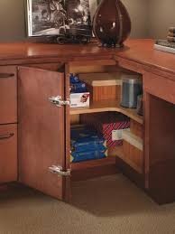 Schrock S Easy Reach Base Cabinet S Wide Opening Hinged Door Makes Reaching Supplies At The Ver Cabinet Storage Solutions Corner Kitchen Cabinet Corner Cabinet