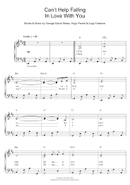 Ukulele Songs Cant Help Falling In Love Can T Help Falling In Love Sheet Music By Ub40 For Piano Keyboard And Voice Noteflight Marketplace Cant Help Falling In Love Sheet Music Wedding Piano Music
