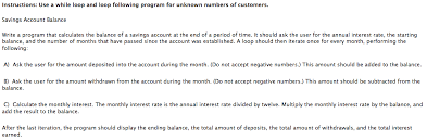 Paper checks have traditionally been the most common method of payment, but nowadays, you can also pay with electronic wire transfers or a linked debit card. Savings Account Balance Write A Program That Chegg Com