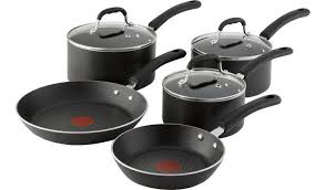 Buy Tefal 5 Piece Non Stick Aluminium Induction Pan Set Pan Sets Argos