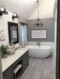Whether you opt for paint or wallpaper, blue walls will bring a soothing effect to your entire bathroom. Bathroom Decorating Ideas Pinterest 2021 Bathroom Budget Diy Bathroom Renovation Diy Diy Bathroom Decor