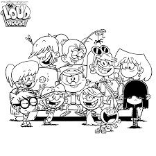 The Loud House Coloring Pages - GetColoringPages.com