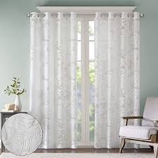 Browse our designer range now. Amazon Com Madison Park Botanical Sheer Curtains For Bedroom Modern Contemporary Linen Grommet Living Room Nature Summer Fashion Panel 50x63 Tropical White Home Kitchen