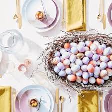 Adding white to our usual craft paints gave us a pretty selection of pastel easter colours. How To Make A Decoupaged Easter Plate For Your Guests To Feel Special Martha Stewart