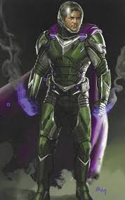 The far from home teaser lets the audience see various elementals in action, but curiously enough, only one character is shown interacting with them in any truly appreciable manner — and it's mysterio. Spider Man Far From Home Art Reveals Hulkbuster Style Mysterio Orlando Bloom As Quentin Beck More In 2021 Marvel Villains Spiderman Concept Art