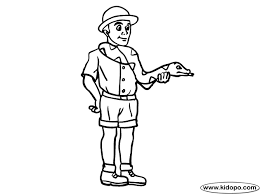 Zoo Keeper Coloring Page Zoo Keeper Kids Zoo Coloring Pages