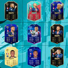 96 86 78 91 39 76. 9x Kylian Mbappe Fifa