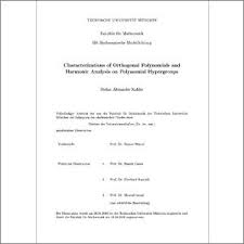 Trigonometri kompetensi dasar 1 : Characterizations Of Orthogonal Polynomials And Harmonic Analysis On Polynomial Hypergroups