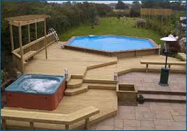 Above Ground Pool Deck Ideas Above Of Ground Pool Deck Styles Photo 08 Right Design Of Above Ground Swimming Pool Decks Pool Hot Tub Backyard Pool