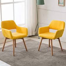 There's something for every room in your home, from the kids' bedrooms to dining room. Lansen Furniture Set Of 2 Modern Living Dining Room Accent Arm Chairs Club Guest With Solid Wood Legs Yellow Buy Online In Bahamas At Bahamas Desertcart Com Productid 101182891