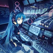 Maybe you would like to learn more about one of these? At52 Hatsune Miku Anime Girl Train Blue Art Illustration Cute Wallpaper