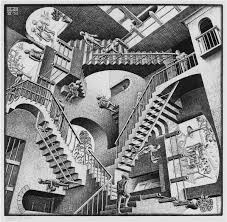 The Art Of The Impossible Mc Escher And Me The Impossible World Of M C Escher New Hampshire Public Radio Escher Art Mc Escher Optical Illusion Stairs