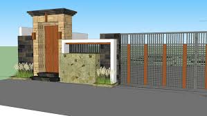 22 koleksi pagar rumah minimalis 2019 terbaru desain sumber desainsrumahminimalis.com. Desain Pagar Gerbang Bali 3d Warehouse