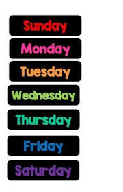 Calendar Days Of The Week Today Tomorrow Yesterday Preschool Classroom Labels Kalyan Tips Classroom Helps