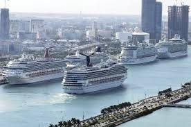 Portmiami Formally The Dante B Fascell Port Of Miami Is A Major Seaport Located In Biscayne Bay In Miami F Intracoastal Waterway Cruise Port Downtown Miami