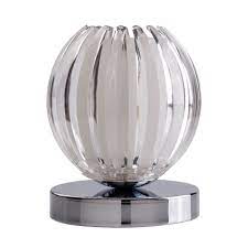 Illuminate your space and create a cosy. Chrome Touch Table Lamp With Clear Acrylic Frosted Glass