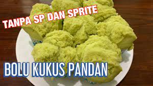 1 sendok teh baking powder. Bolu Kukus Pandan Mekar Tanpa Sp Dan Soda Sprite Youtube