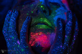Black Light And Uv Paint Body Painting Photoshoot Bailward Photography