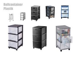 L x b x h: Rollcontainer Plastik