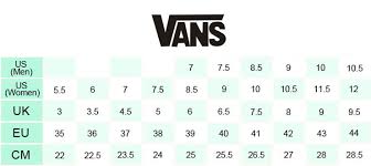 Inquisitive Size Chart Sepatu Vans Shoe Size Conversion
