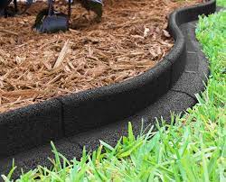 Tall innovative edging in black or light brown, has many benefits to a landscape design. Ecoborder 24 Ft No Dig Landscape Edging Black Walmart Com In 2021 Landscape Edging Mulch Landscaping Front Yard Landscaping
