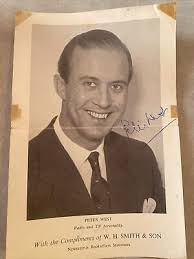 Peter West SIGNED Vintage Rare Photo Autograph TV & Radio Presenter
